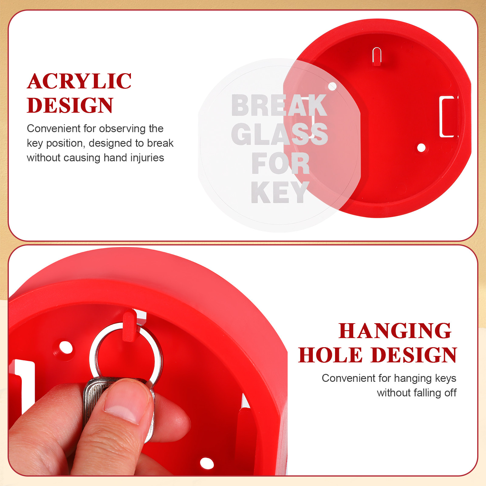 Emergency Break Key Lock Box W - Lockbox Key Secure recension och pris