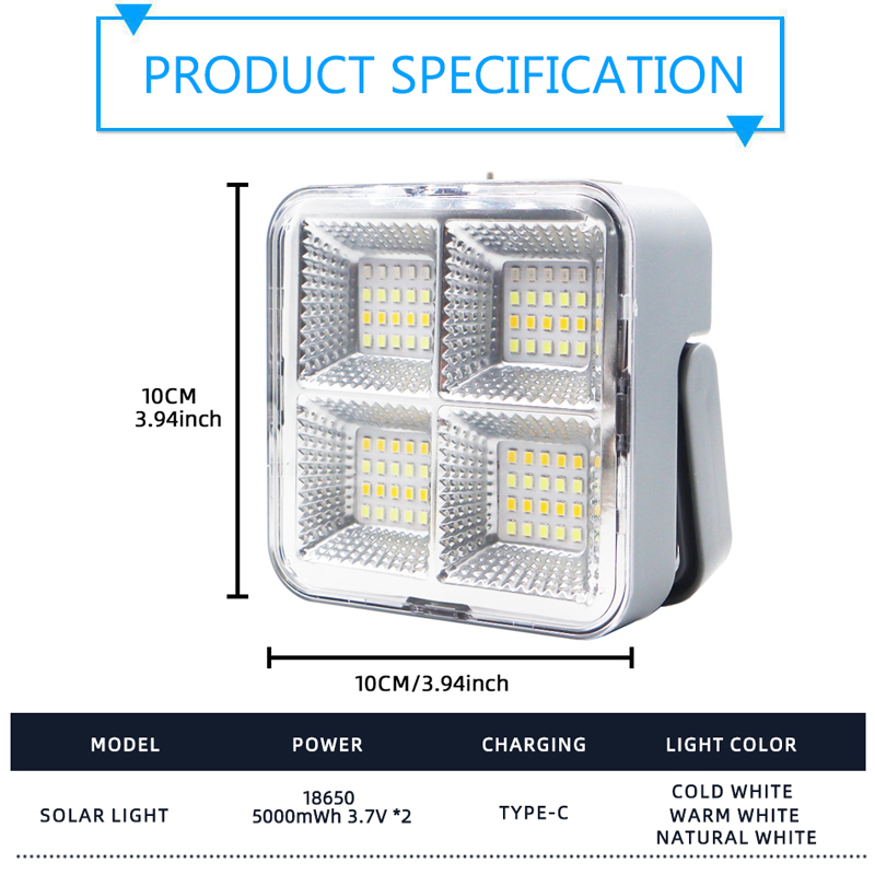 Rechargeable LED Solar Street  - Power Outage Light recension och pris