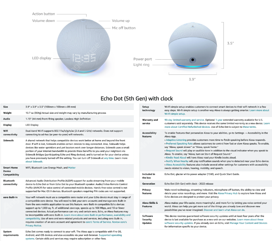 Best Seller Echo Dot 4 Gen Sma - Amazon Speaker Echo Pop recension och pris